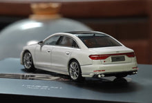 Load image into Gallery viewer, JKM 1:64 White S8 L D5 Luxury Sedan Sports Model Diecast Metal Car New Collection