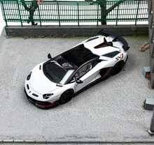 Load image into Gallery viewer, HH 1:64 White Sian Aventador SVJ Racing Sports Model Diecast Metal Car New