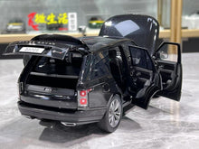 Load image into Gallery viewer, LCD 1:18 Black Range Rover SVA Luxury SUV Sports Model Diecast Metal Car New