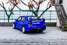 Load image into Gallery viewer, CM 1:64 JDM Blue EVO Lancer 9 IX Engine Sports Model Diecast Metal Car New