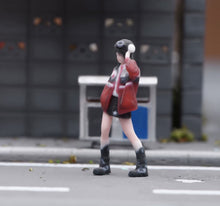 Load image into Gallery viewer, 1:64 Painted Figure Model Miniature Resin Diorama Scene Motorcycle Style Girl