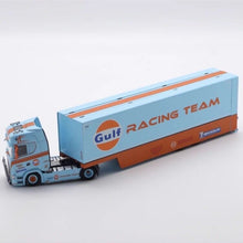 Load image into Gallery viewer, 1:64 Scania S730 Gulf Enclosed Double Deck Truck Model Diecast Metal Car New