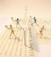 Load image into Gallery viewer, 1:64 Painted Figure Model Miniature Resin Diorama Sand Tennis Sports Outdoor Toy