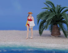 Load image into Gallery viewer, 1:64 Painted Figure Model Miniature Resin Diorama Swimming Kid Man Lady Pool Toy Collection