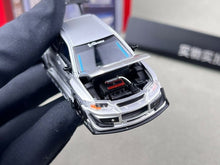 Load image into Gallery viewer, Peako 1:64 DIY Silver Lancer Evo IX 9 Sports Model Diecast Metal Car New Collection