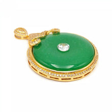 Load image into Gallery viewer, Nature Jade Ruyi Peace Pendant Necklace Gift Jewelry charm Blessing Fortune a
