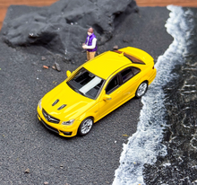 Load image into Gallery viewer, King 1:64 Yellow C63 AMG W204 Sedan Sports Model Diecast Metal Car New Collection