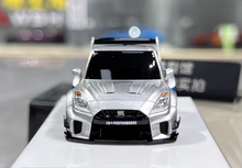 Load image into Gallery viewer, KR 1:64 Silver LBWK GTR R35 Cute Q Sports Model Diecast Resin Car New Collection