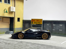 Load image into Gallery viewer, U2 1:64 Black Novitec 488 Pista Racing Sports Model Diecast Resin Car Box
