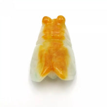 Load image into Gallery viewer, Nature Cicada Jade Pendant Necklace Gift Jewelry charm Blessing Lucky Fortune d
