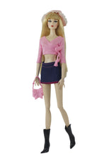 Load image into Gallery viewer, Barbie Doll Clothing 11.5&quot; Girl Wear Fashion Outfits 1/6 Pink Top Skirt Boots Hat
