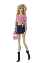 Load image into Gallery viewer, Barbie Doll Clothing 11.5" Girl Wear Fashion Outfits 1/6 Pink Top Skirt Boots Hat