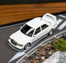 Load image into Gallery viewer, HKM 1:64 White 190E W201 2.5-16 Evo II Sedan Sport Model Diecast Metal Car New Collection