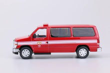 Load image into Gallery viewer, 1:64 596 Red LA Fire E350 Super Duty Wagon Van Model Diecast Metal Car New Collection