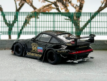 Load image into Gallery viewer, SW 1:64 Black RWB 911 Charlene Sports Low Spoiler Model Diecast Metal Car New Collection