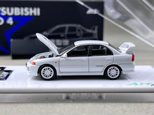 Load image into Gallery viewer, ATS 1:64 White Lancer Evolution EVO IV 4 Sports Model Diecast Metal Car New Collection