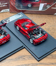 Load image into Gallery viewer, King 1:64 Red Silver Rims ENZO Racing Sports Model Diecast Metal Car New Collection