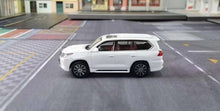 Load image into Gallery viewer, JKM 1:64 White LX570 Luxury SUV Off Road Sports Model Diecast Metal Car New