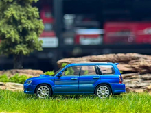 Load image into Gallery viewer, Fiberrun 1:64 JDM Blue Forester SG9 SUV Sports Model Diecast Metal Car New Collection