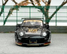 Load image into Gallery viewer, SW 1:64 Black RWB 911 Charlene Sports Low Spoiler Model Diecast Metal Car New Collection