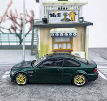 Load image into Gallery viewer, SH 1:64 Green M3 E46 Coupe Racing Sports Model Diecast Metal Car New