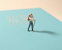 Load image into Gallery viewer, 1:64 Painted Figure Model Miniature Resin Diorama Sand Outdoor Explore Hiking