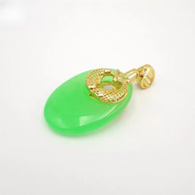 Load image into Gallery viewer, Nature Jade Double Fish Pendant Necklace Gift Jewelry charm Blessing Lucky new d