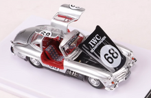 Load image into Gallery viewer, BSC 1:64 Silver 1955 300SL #68 Coupe Sport Classic Model Diecast Metal Car New Collection