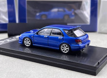 Load image into Gallery viewer, 1:64 Furuya Blue Impreza WRX STI IX 9 Wagon Sports Model Diecast Metal Car New Collection