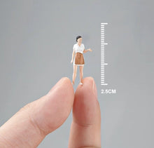 Load image into Gallery viewer, 1:64 Painted Figure Mini Model Toy Miniature Car Scenes Resin Apron Waitress