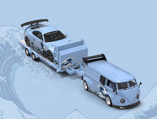 Load image into Gallery viewer, TM 1:64 KANAGAWA VW T1 GR86 A80 Supra Trailer Sports Model Diecast Metal Car