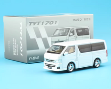 Load image into Gallery viewer, Masdi 1:64 2010 White Hiace Mini Van MPV Sports Model Diecast Metal Car New Collection