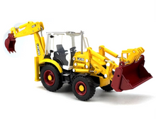 Load image into Gallery viewer, 1:76 Yellow JCB 3CX Backhoe Loader Model Diecast Metal Car New Collection