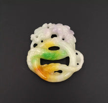 Load image into Gallery viewer, Nature Jade Dragon Pendant Necklace Gift Jewelry charm Blessing Lucky Fortune