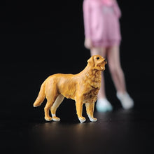 Load image into Gallery viewer, 1:64 Painted Figure Model Miniature Resin Diorama Sand Pet Dog Golden Retriever New