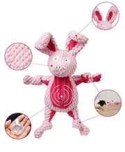 Load image into Gallery viewer, Dog Squeaky Toys Chew Puppy Fluffy Toy Durable Fabric Teeth Grinding PET Pink