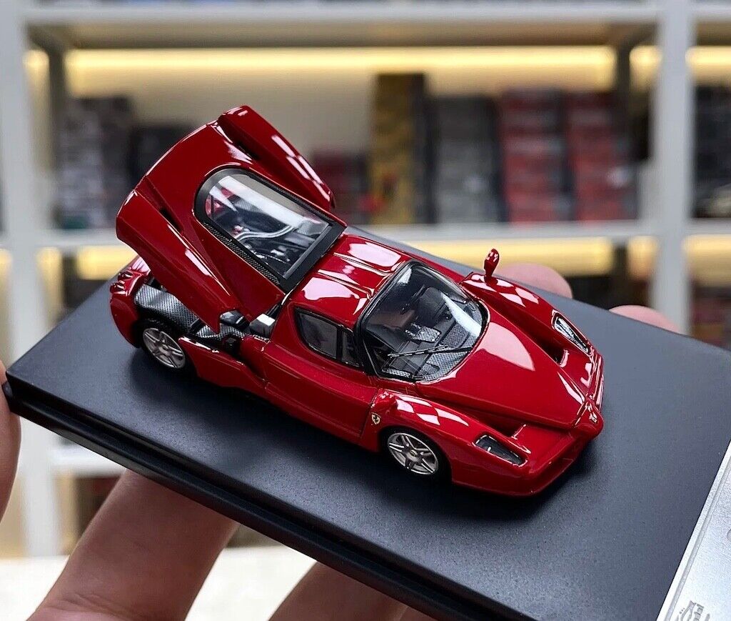 King 1:64 Red Enzo Super Racing Sports Model Diecast Metal Car New