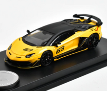 Load image into Gallery viewer, 1:64 Yellow Aventador SVJ LP770-4 Sports Model Diecast Metal Car New Collection