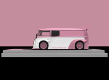 Load image into Gallery viewer, TM 1:64 Pink T1 992 GT3 RS Figure Flatbed Trailer Model Diecast Metal Car New Collection