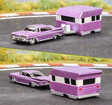 Load image into Gallery viewer, Maisto 1:64 1959 Impala Alameda Traveler Trailer Tow & Go Model Metal Car BN