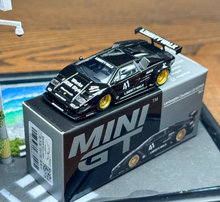 Load image into Gallery viewer, Minigt 1:64 Black Countach LB #41 Racing Sports Model Diecast Metal Car New Collection