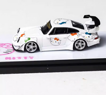 Load image into Gallery viewer, 1:64 Luminous White RWB 964 Cartoon Classic Sports Model Diecast Metal Car BN