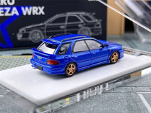 Load image into Gallery viewer, ATS 1:64 Blue IMPREZA WRX STI GC Wagon Sport Open Model Diecast Metal Car New Collection