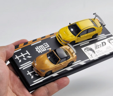 Load image into Gallery viewer, 1:64 JDM Comic Initial D Miata MX5 Evo7 Lancer Model Diecast Metal Car New