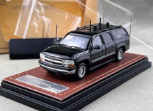 Load image into Gallery viewer, MK 1:64 Black Suburban CIA Jamming SUV Sports Model Diecast Metal Car New Collection