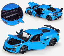 Load image into Gallery viewer, WELLY 1:24 2023 Corvette Z06 Muscle Racing Sports Model Diecast Metal Car New