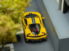 Load image into Gallery viewer, TOC 1:64 Yellow 488 Pista Coupe Sports Model Diecast Metal Car New Collection