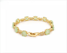 Load image into Gallery viewer, Nature Jade Beaded Bracelet Jewelry Blessing Lucky Fortune Gift For Her Green N