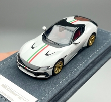 Load image into Gallery viewer, Zadie 1:64 White 12 Cilindri Coupe Racing Sports Model Diecast Resin Car New Collection