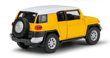 Load image into Gallery viewer, WELLY 1:36 Yellow Land Cruiser FJ SUV Sports Model Diecast Toy Metal Car BN